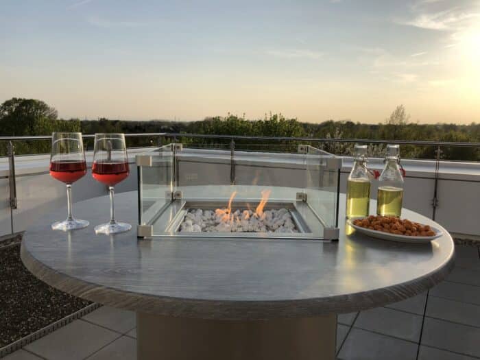 Ambiente Bartable Gaskamin - Firestar Gartenkamine