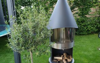 Firestar Gartenkamin DN 700 Swing Glas