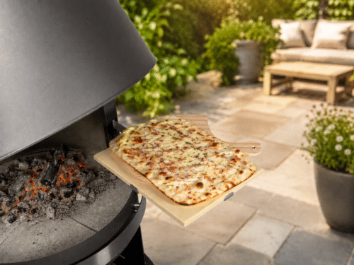 firestar Gartenkamine Pizzastein eckig