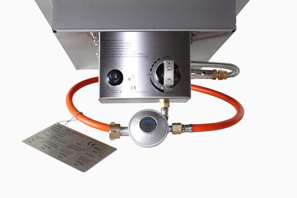 Gas Einbaubrenner SET eckig - Firestar Gartenkamine