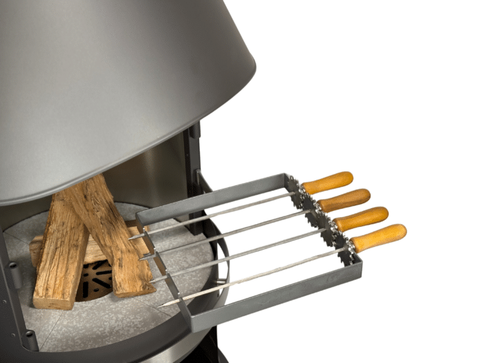 Grillspieße (4er) für Gartenkamin ab DN 550